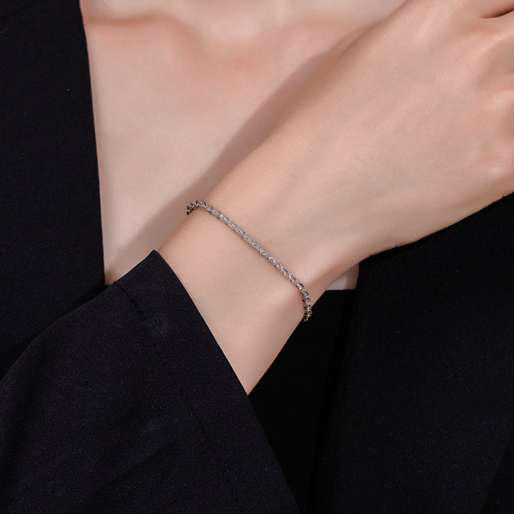 Bracciale di girasole in sterling Silver Carven Bracciale