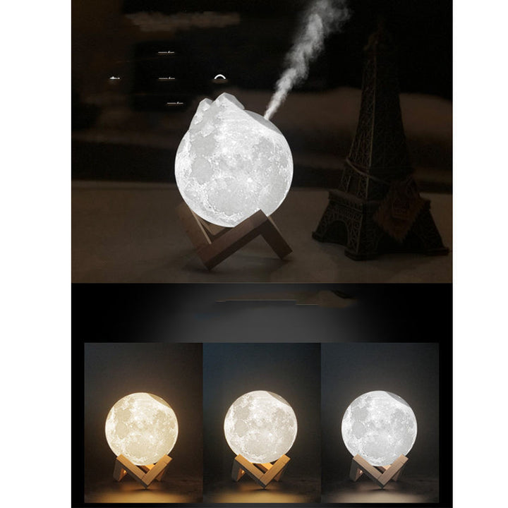 Lunar luftfukter natt lys soverom husholdning aromaterapi fuktighetsgivende spray sovesal sengesiden stum kreativ gave