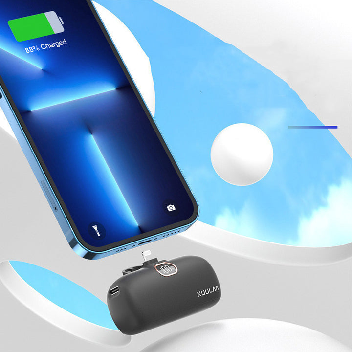 Pocket Portable Capsule Power Bank cu interfață