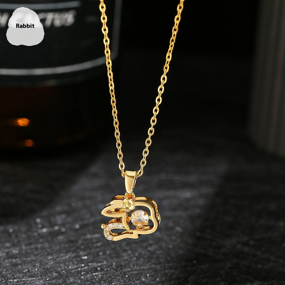 Collier intelligent Ins Zodiac Micro-Inlaid