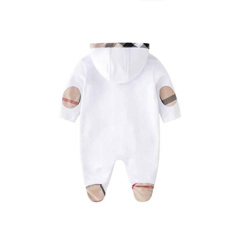 Babykläder nyfödda baby vadderade i ett stycke söt yttre kostym