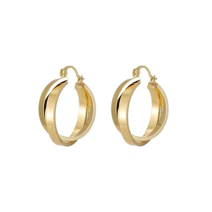 Geometric Circle Female Special Interest Earrings Ornament