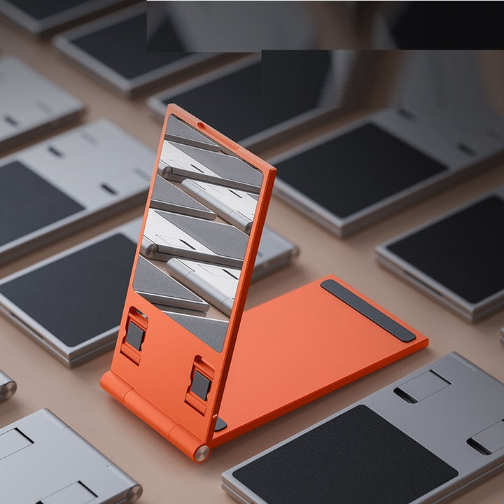 Desktop Folding Portable Mobile Phone Holder With Mirror