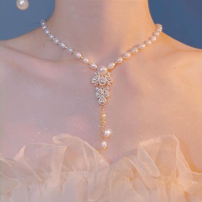 Modepersönlichkeit Süßwasserperlen Halskette weiblich