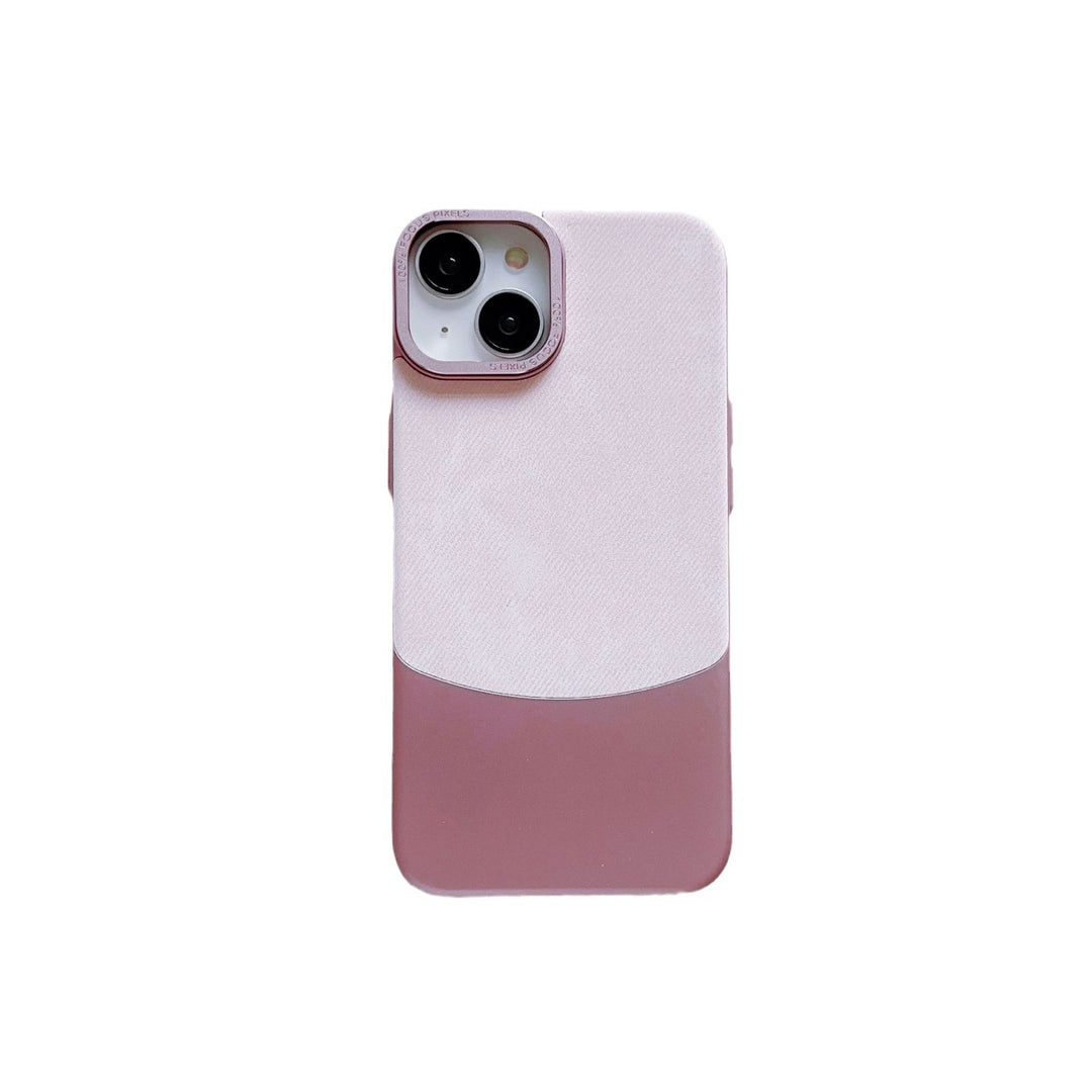 Flannel Fabric Color Matching Suitable For 15Promax Phone Case Electroplating Hard Shell