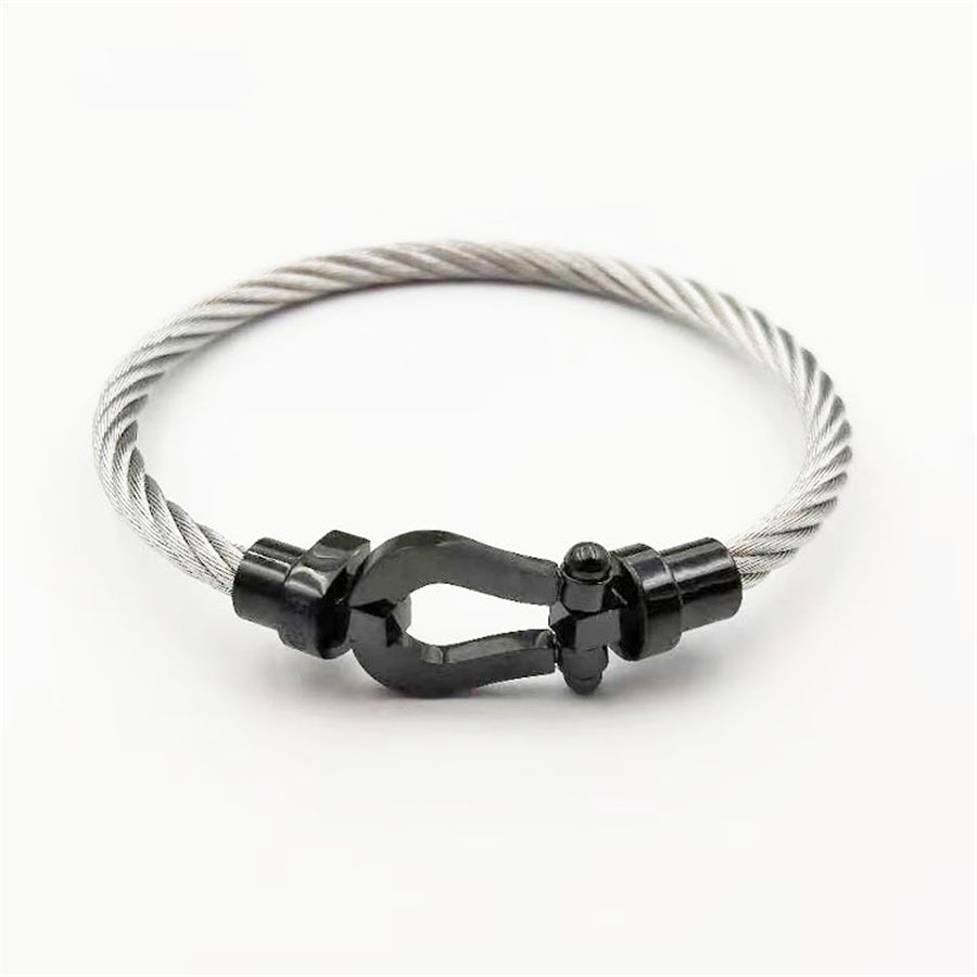 Bracelet en fil en acier inoxydable à boucle magnétique