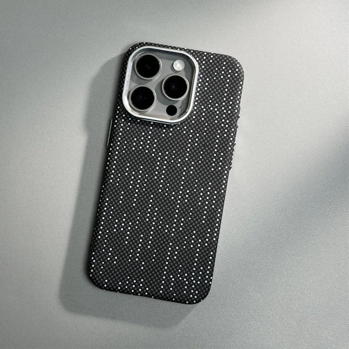 Phone Case Carbon Fiber Pattern Magnetic Suction Drop-resistant Protective Cover