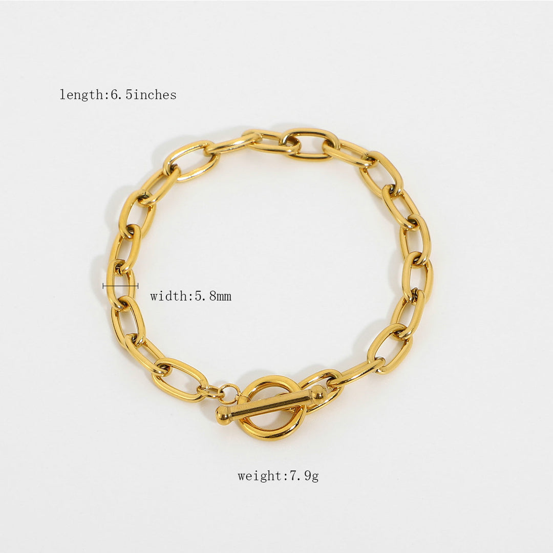 Classic Gold Bracelet Paperclip Bracelet