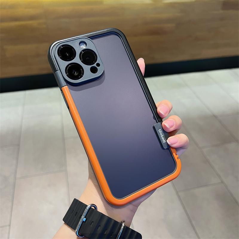 Contrast Color Frame Phone Case Fine Hole Silicone Cooling Soft Cover