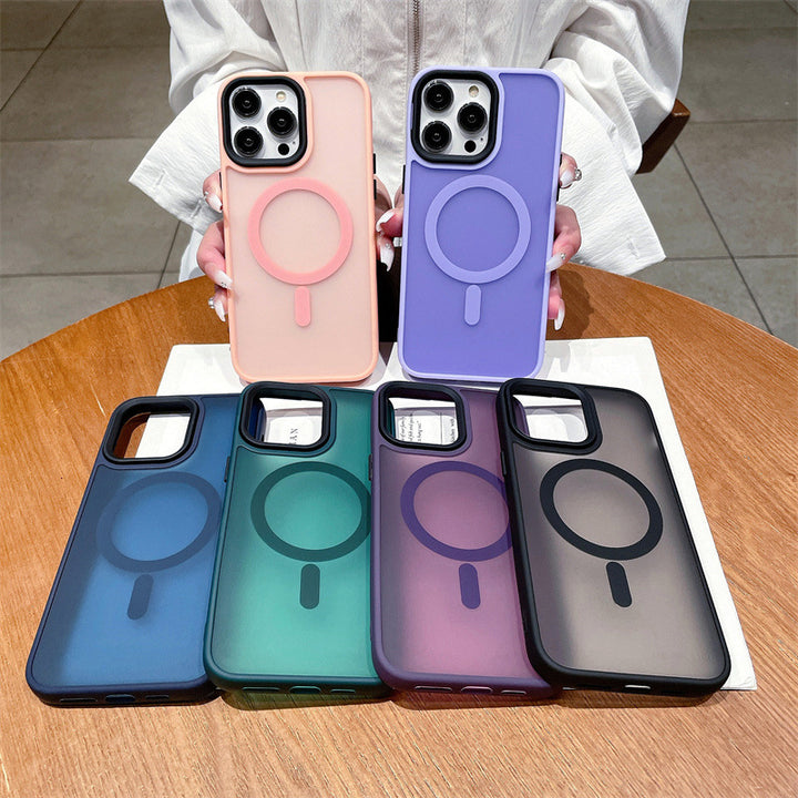 Skin-sensitive Magnetic Acrylic Frosted Phone Case