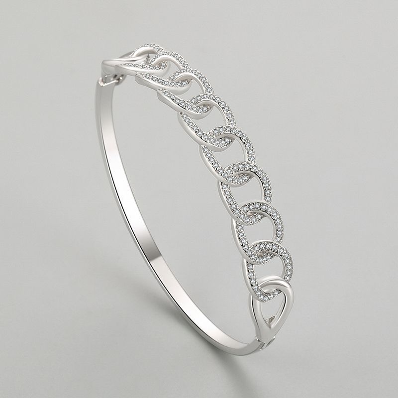 S925 Silber Halsketten -Bar -Armband für Frauen