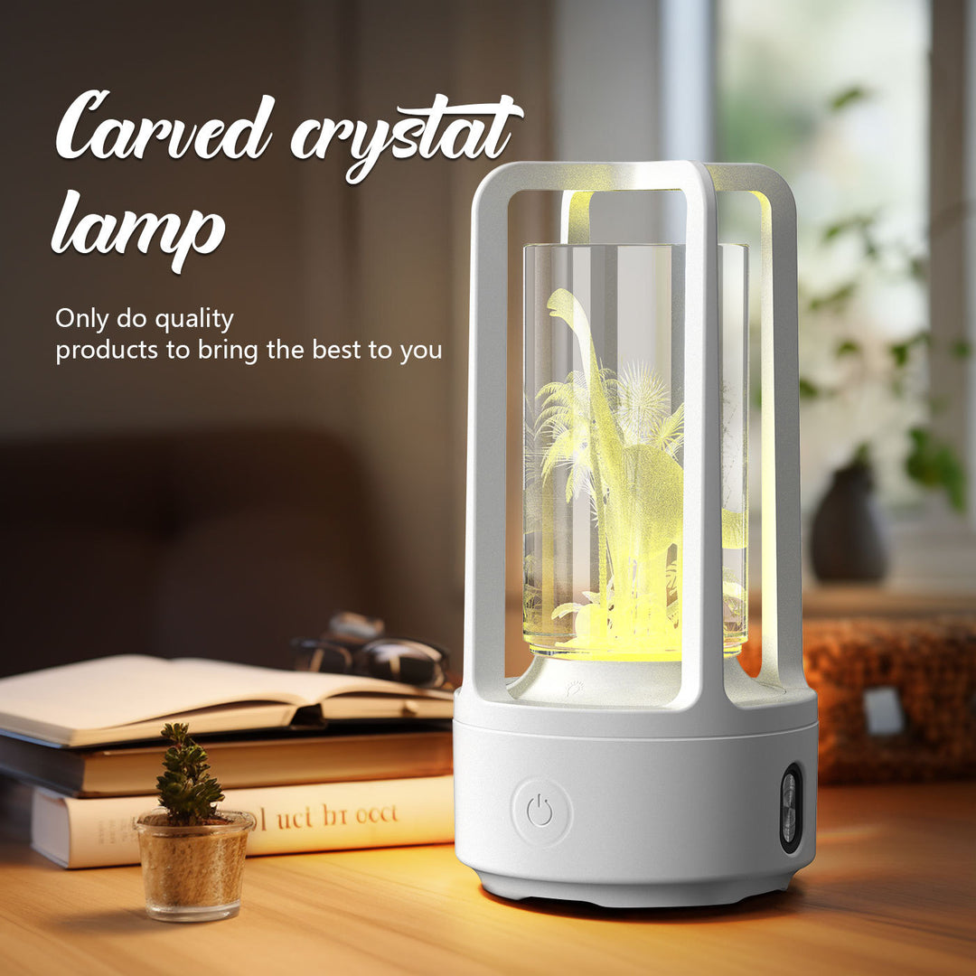 Creative 2 In 1 Audio Acryl Crystal Lamp en Bluetooth -luidspreker Valentijnsdag Gift Touch Night Lamp