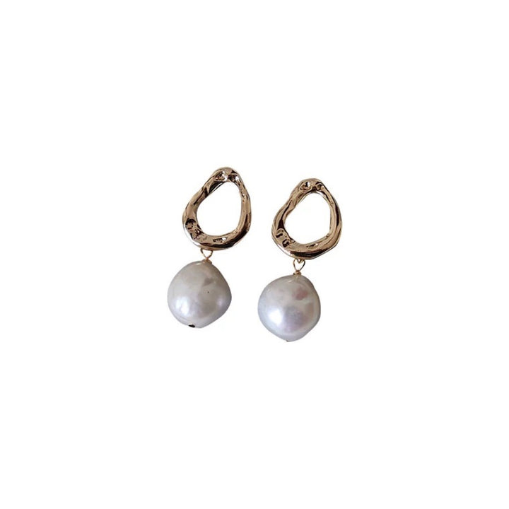 Cercei de perle baroce retro retro pentru femei