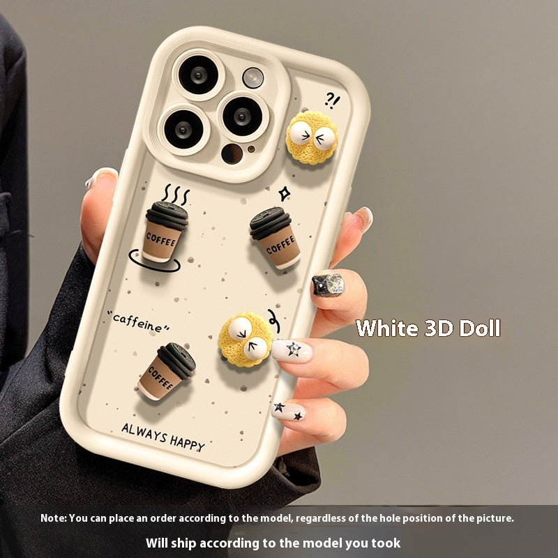 Cute Briquette Biscuit Drop-resistant Soft Phone Case