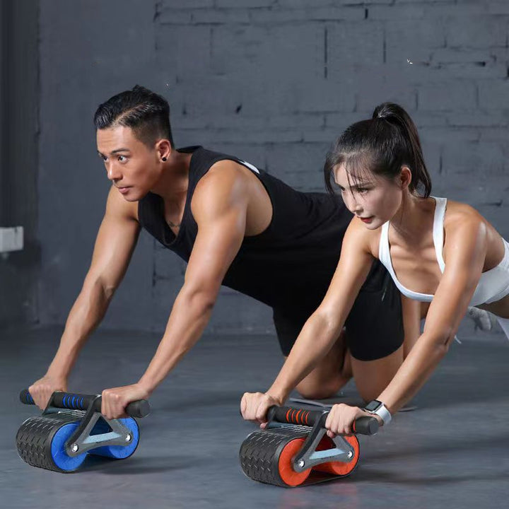 Exercice abdominal à double roue Femmes hommes rebond automatique rebond ab rouleau rouleau de taille gymnase sportive exercices à domicile