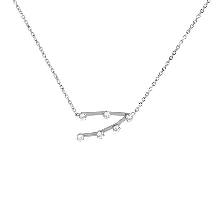 Diamond bewaker titanium staal vrouwelijke sleutelbeen ketting twaalf constellaties ketting