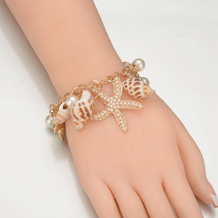 Fashion Tide Ocean Bohémian Style Sea Star Shell Bracciale