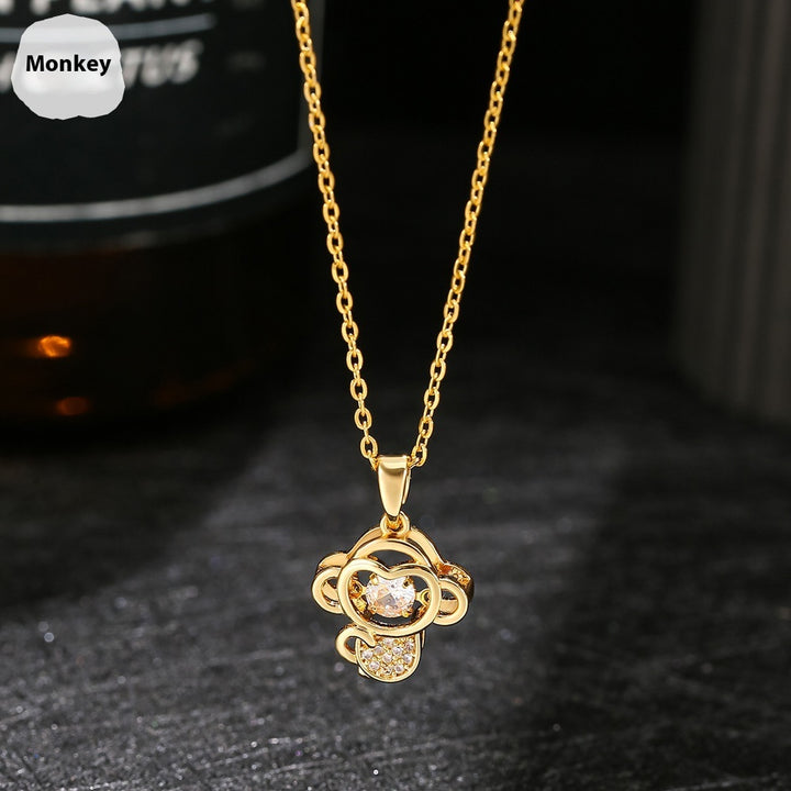 Ins Zodiac Smart Necklace Micro-intarsia