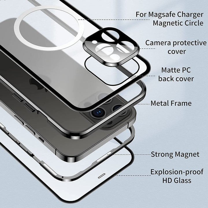 Cubierta protectora de hebilla de tarjeta magnética HD Case de teléfono Magnetic King universal