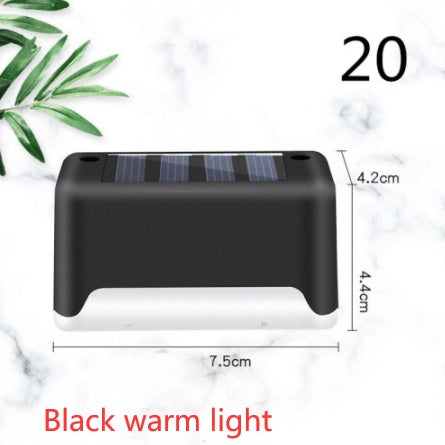 Neues Upgrade wasserdichte LED Solar Zaun Lampe Solardeck Lichter Solar Stiefleuchte Outdoor für Terrasse Stufen Gartenweg Stiefhof