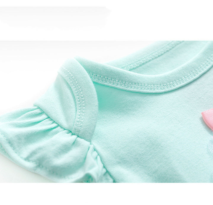 Diez piezas de onesies de bebé de manga larga al azar