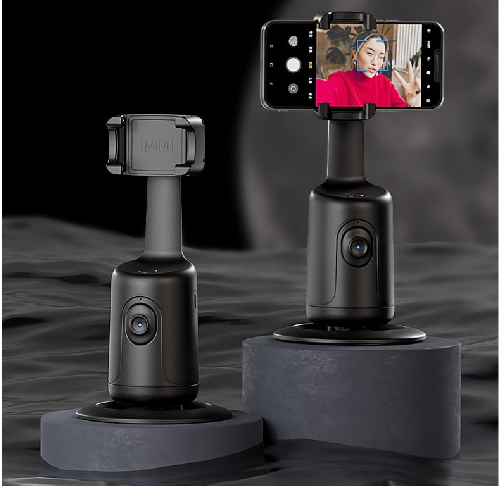 360 Otomatik Yüz İzleme Gimbal AI Akıllı Gimbal Yüz İzleme Akıllı Telefon Video Vlog Live Stabilizer Tripod için Otomatik Telefon Tutucu