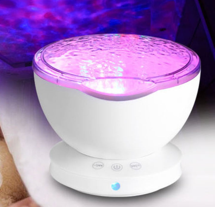 Ocean Wave Projector Led Night Light Remote Control TF Cards Music Player Speaker Aurora Projeksjon