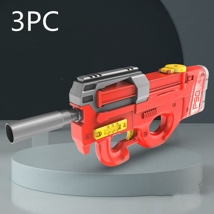 Nueva pistola de agua eléctrica P90 Juguetes para niños de alta tecnología Piscina de playa al aire libre Gran capacidad Gel de verano Gel arma de agua para adultos