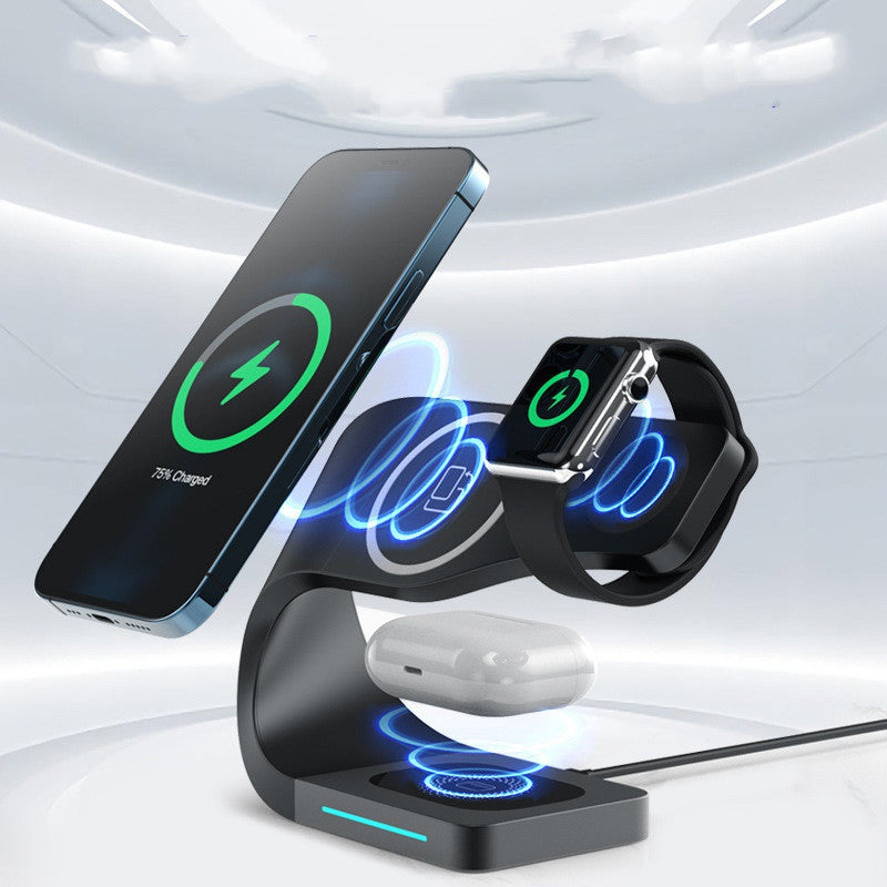 Multi-function Charging Stand Magnetic Wireless Charging 15W Fast Charging