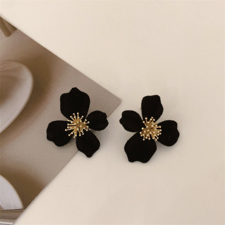 Cercei de perle cu flori baroce de modă pentru femei