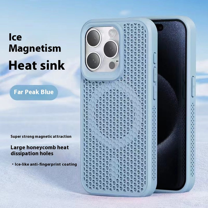 Einfache Waben -Mesh Magnetic Phone Hülle