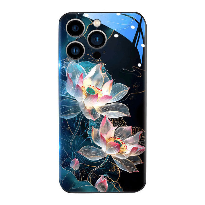 Lucky Lotus Printed Casual Phone Case