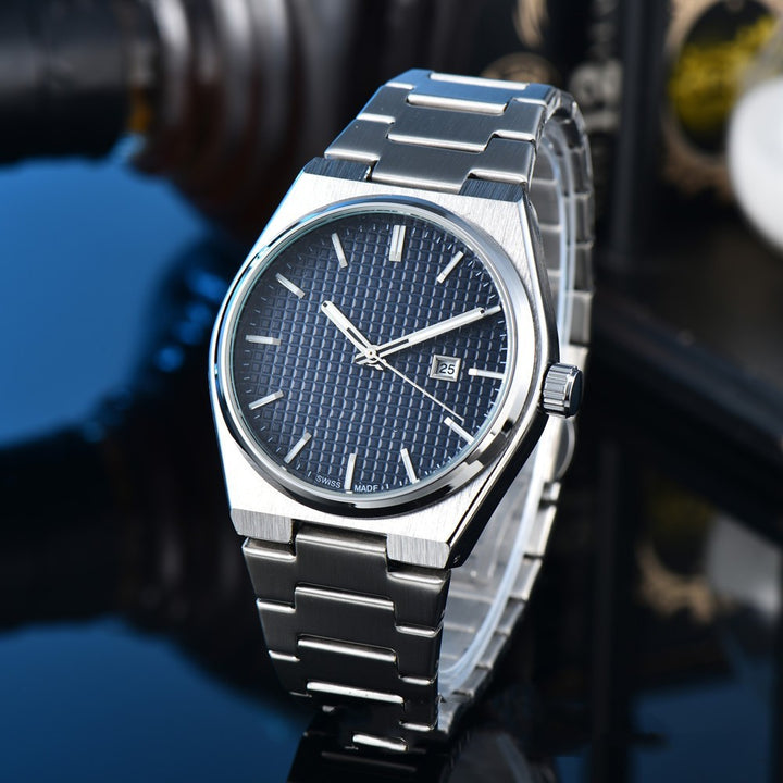 Business Casual Steel Belt Quartz Watch Men