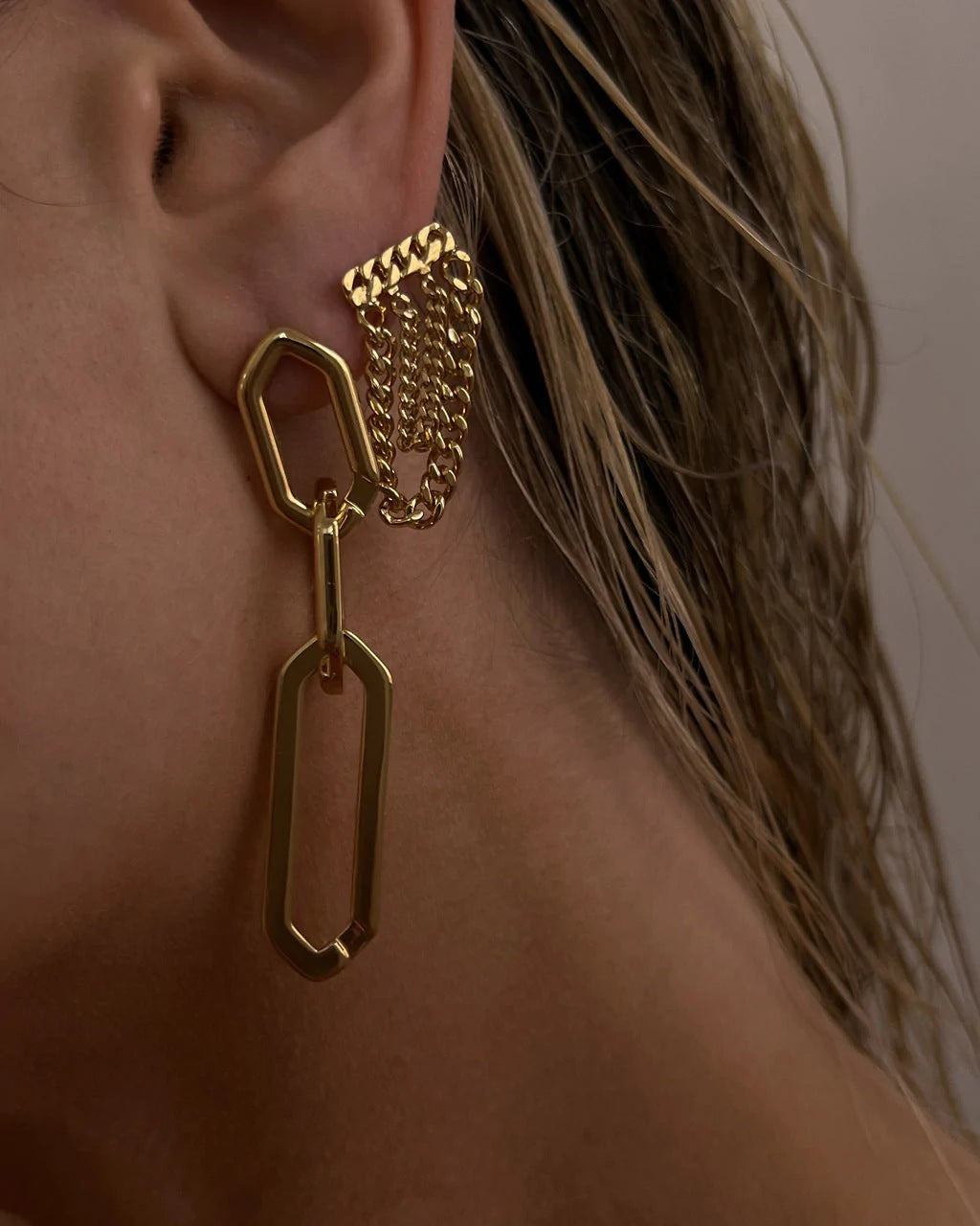 Boucles d'oreilles à la mode en titane en titane pour femmes