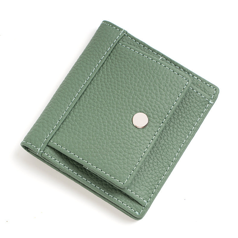 Women's Wallet Short Thin Card Holder Women's High Sense Mini And Simple Coin Purse