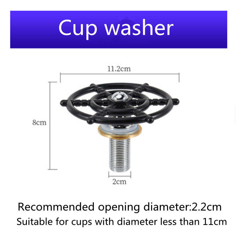 Roestvrijstalen bekerwasser met ingebedde automatische hogedruk duwbeker wasmachine