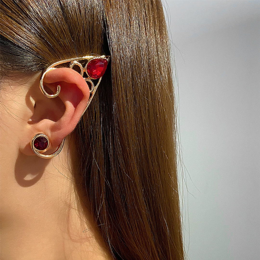 Retro legering contour earhooks zonder doorboorde oorclips