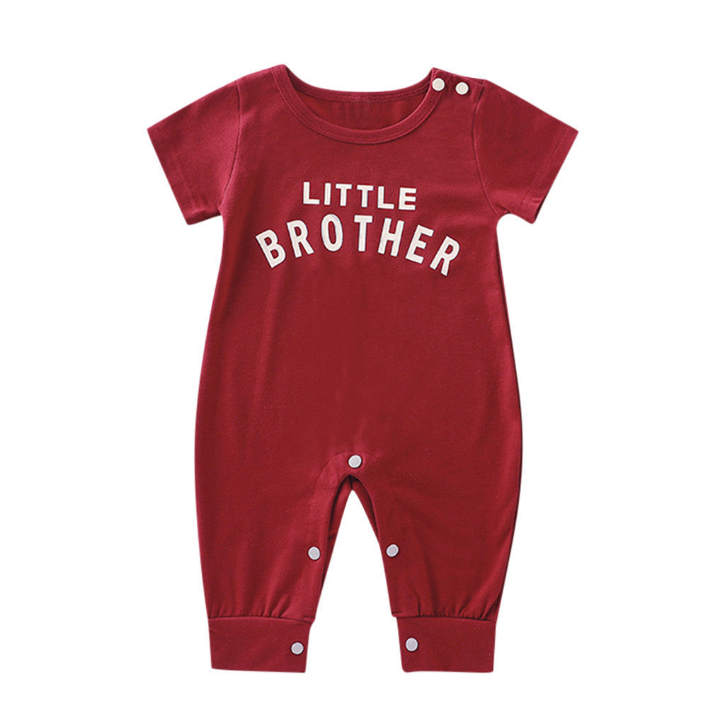 Mannelijk alfabet lange mouwen romper pasgeboren baby jumpsuit vrouwelijke baby casual romper