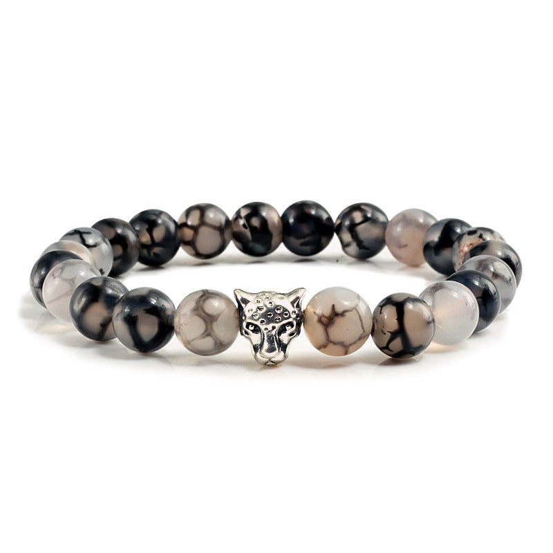 Filament Black Dragon Muster Legierung Accessoires Langhantelkatze Pfotenzubehör Yoga verstreute Perlen mit Riemen tragen