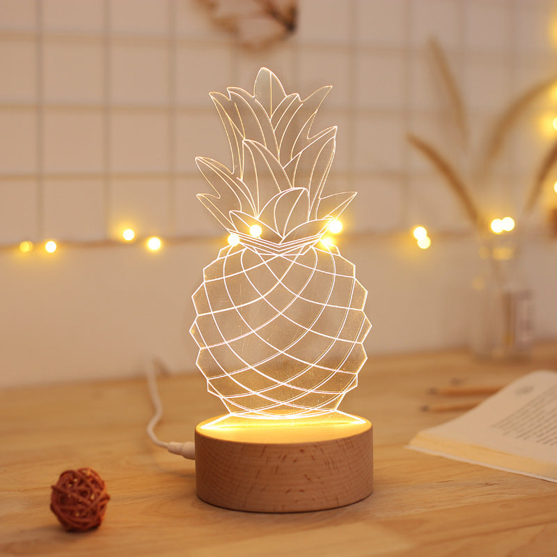 Bedside -lampun ananaspöytävalaisin