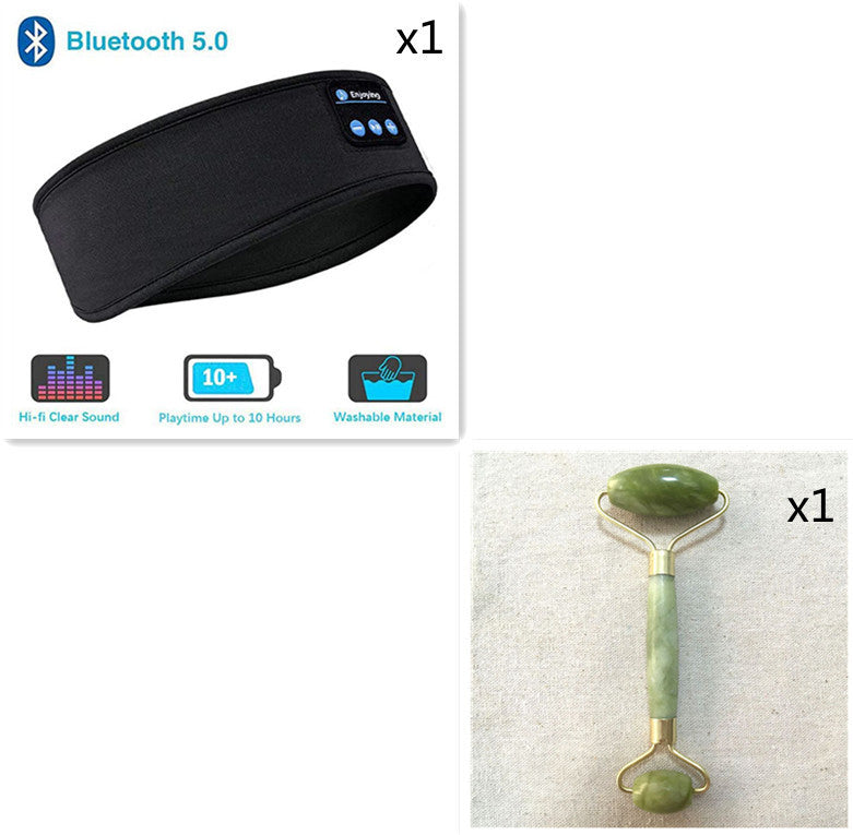 Cuffie a letto Bluetooth Wireless Bluetooth Canda a testa sottile Soft Elastic comodo Music Ear Phones Maschera per gli sport per dormiente laterale