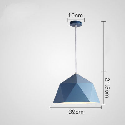 Fargerike geometriske kreative små hengelamper