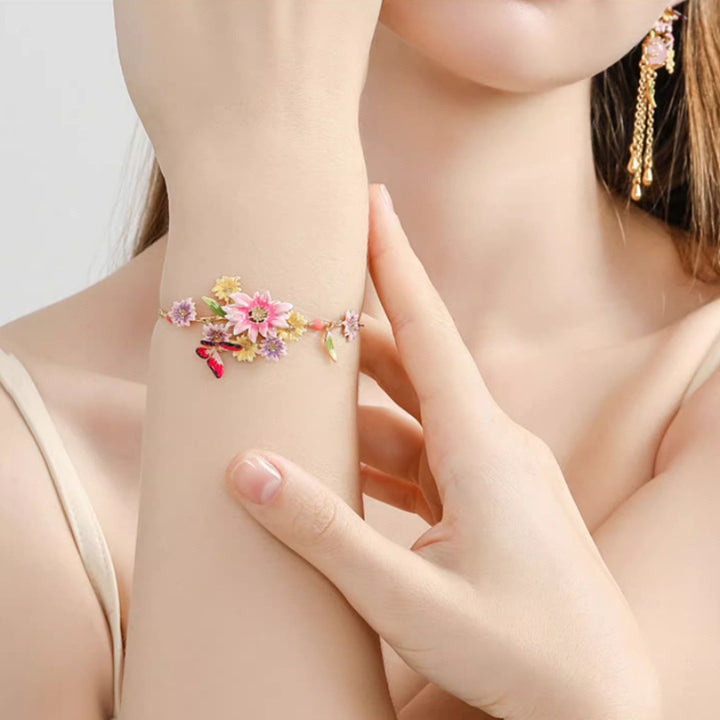 Schmetterlingsblumenarmband Exquisites Armband Geschenk