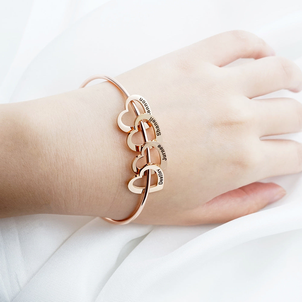 DIY titanium steel bracelet for love