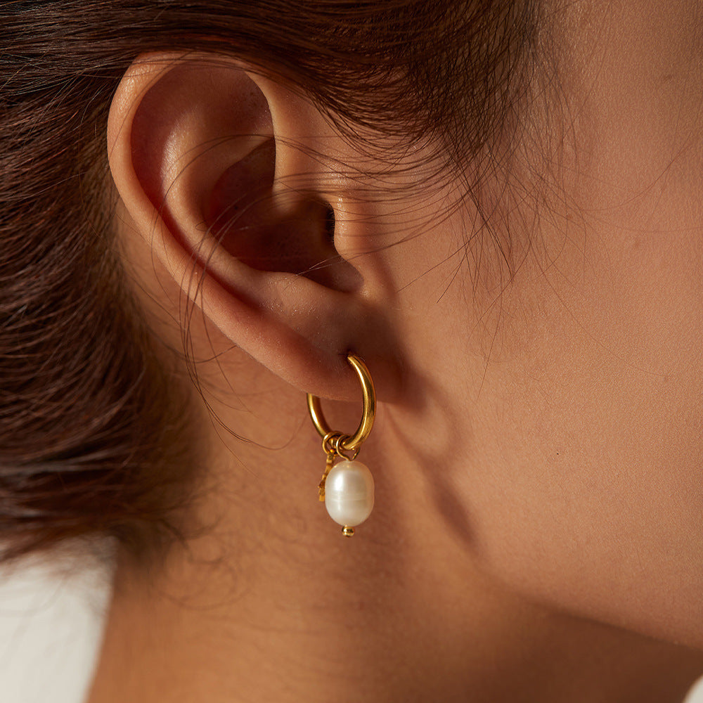 Boucles d'oreilles Pearl Xingx en eau douce pour femmes