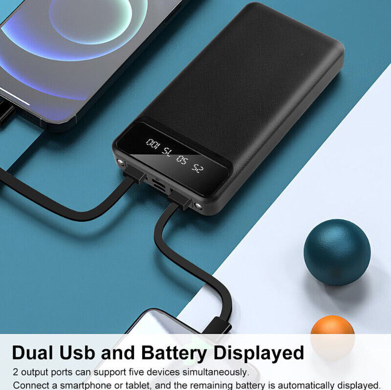 6000mAh Mobile Power Bank Mobiltelefon Backup Batteri Bekvämt laddning Storbritannien