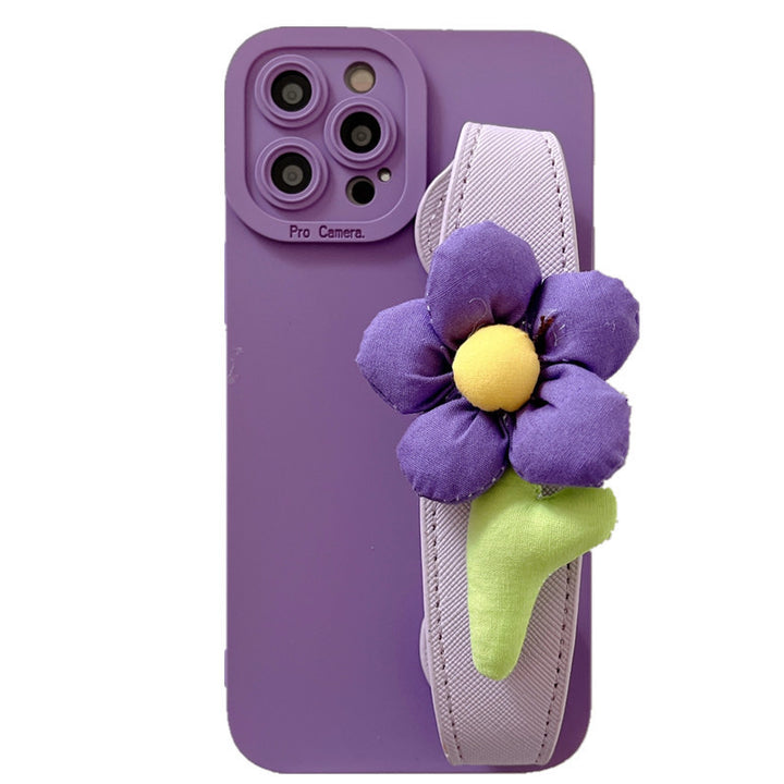 Çiçek bilekliği tutucu telefon kasası