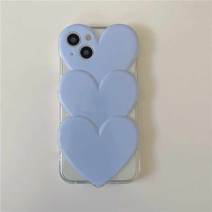 Creative Stapled Love Solid Color Mobile Falle
