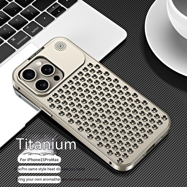 Alumínium ötvözet tavaszi rögzítő king aromaterápiás telefon tok