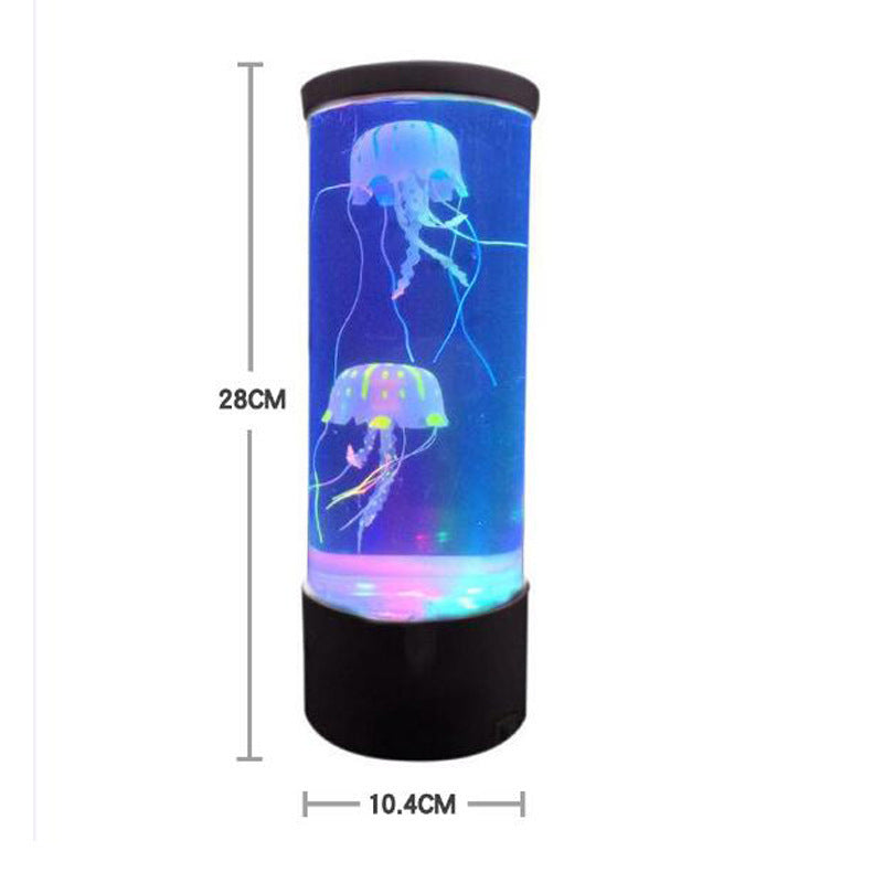Solas oíche USB USB USB USB Aquarium Aquarium Jellyfish faoi stiúir